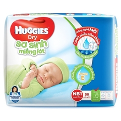 Miếng lót Huggies size Newborn 1 56 miếng (dưới 5kg)