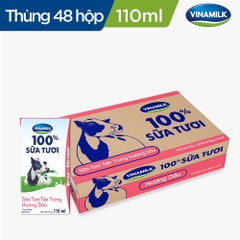 VNM 100% Dâu 110ml (Lốc 4 hộp)