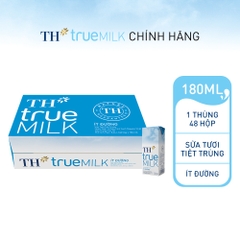 TH True Milk ít đường 180ml
