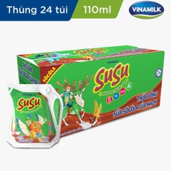 Thức uống dinh dưỡng socola lúa mạch Vinamilk SuSu túi 110ml