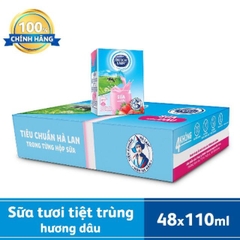 Sữa tiệt trùng hương dâu Dutch Lady 110ml