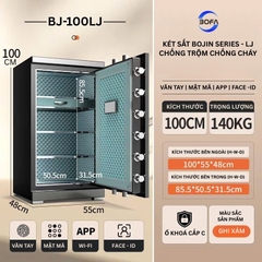 Két sắt BOJIN SERIES BJ-100LJ(Face ID+vân tay+điện tử+app điện thoại) công nghệ Đức