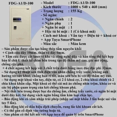 Két sắt nhập khẩu BOFA FDG-A/D100F vân tay thông minh công nghệ Đức