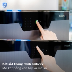 Két sắt Philips SBX702-ABX xoay đồng hồ