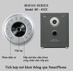 Két Sắt Nhập Khẩu BF-45ZZ(vân tay + điện tử + app kết nối điện thoại)