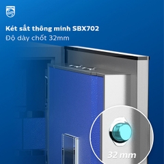 Két sắt Philips SBX702-CBX xoay đồng hồ