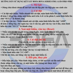 Két sắt nhập khẩu BOYA FDG-A1/D85 Vân Tay+Điện Tử+App LUXURY công nghệ Đức