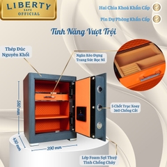 Két sắt Liberty LB58PRO vân tay+điện tử+app kết nối điện thoại