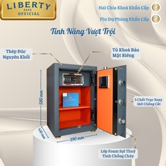 Két sắt Liberty LB78S vân tay+điện tử+app kết nối điện thoại