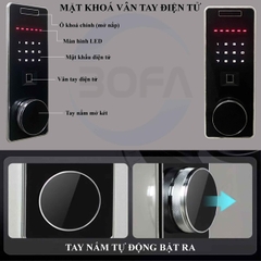 Két sắt nhập khẩu BOYA FDG-A1/D55 Vân Tay+Điện Tử+App LUXURY công nghệ Đức