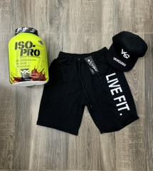 Quần đùi LiveFit chữ dọc
