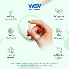 WeightWorld NAC (600mg) - 180 viên
