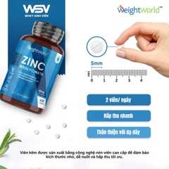 WeightWorld ZinC Bisglycinate (50mg) - 400 viên