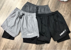 Quần đùi 2 lớp chữ GYMSHARK