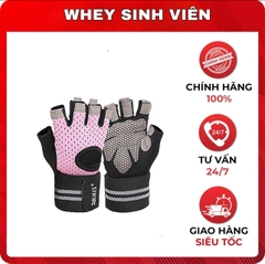 Găng aolike có quấn cổ tay hồng