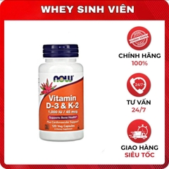 Vitamin D3 K2 1000 IU Now (120 viên)
