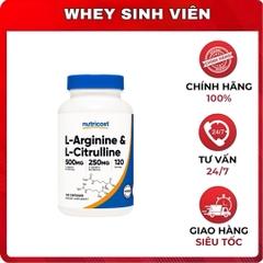 Nutricost L-Arginine & L-Citrulline ( 120 viên )