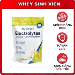 Gói bột điện giải Nutricost Electrolytes Advanced Hydration Complex, 20 Servings