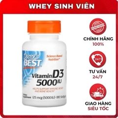Doctor's Best Vitamin D3 5000iu - 180 viên