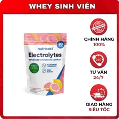 Gói bột điện giải Nutricost Electrolytes Advanced Hydration Complex, 20 Servings