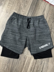 Quần đùi 2 lớp chữ GYMSHARK