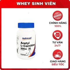 Nutricost Actyl L-Carnitine 500mg (30 viên)