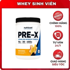 Nutricost PRE X -  300MG CAFFEIN (30 lần dùng)