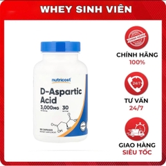 Nutricost D-Aspartic Acid 3000mg - 120 viên