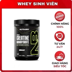 NutraBio Micronized Creatine Monohydrate - 100 Servings
