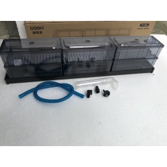 Sobo F-90 Bộ Lọc Dàn Mưa 2 Tầng 6 Khay Lọc Bằng Mica Cho Hồ Cá 80-100cm