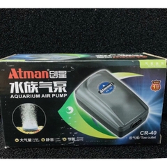 Máy sủi khí bể cá Atman CR-40 (2 vòi) (chạy rất êm)