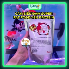 CÁM SIÊU ĐẠM SUPER FAT FOOD 45% 500g CHO CÁ CẢNH, RANCHU, ORANDA, GUPPY (Hàng Công Ty)