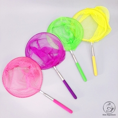 Vợt Cá Tròn Cán Rút Đủ Màu 20cm | Vợt Cá Mini Rút Gọn - Cán dễ dàng tăng chỉnh độ dài (Hàng Công Ty)