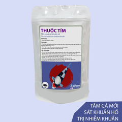 Thuốc Tím Tắm cá, sát khuẩn hồ cá koi, sát trùng vết thương, tiêu diệt nấm, kí sinh gây hại cho cá ko