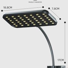 Đèn Led Kẹp RGB DEYAO CF-02 - Đèn Đỏ Cá Không Đỏ Nước Cho Bể Cá Cảnh, Bể Thủy Sinh (Hàng Công Ty)