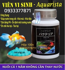 Vi sinh viên nén Aquarista Nhật Bản (Hộp 100 viên)