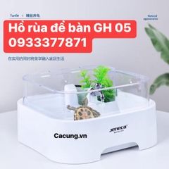 Hồ nuôi rùa chuyên dụng mini để bàn GH 05 size 28x28x17 (Hàng Nhập Khẩu)