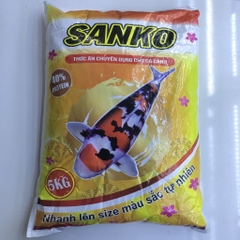 Cám cá cảnh cao cấp Sanko 40% protein 5kg giàu dinh dưỡng giúp tăng trọng cho cá koi