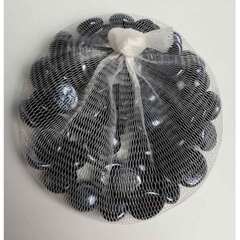 Sỏi Đen Bóng Trang Trí Bể Cá túi 320g (~70 viên)- Sỏi thuỷ tinh màu đen trang trí hồ cá (HÀNG CTY)