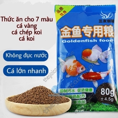 THỨC ĂN CHO CÁ CẢNH, CÁ VÀNG, CÁ CHÉP (Gói xanh biển)
