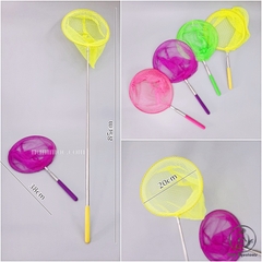 Vợt Cá Tròn Cán Rút Đủ Màu 20cm | Vợt Cá Mini Rút Gọn - Cán dễ dàng tăng chỉnh độ dài (Hàng Công Ty)