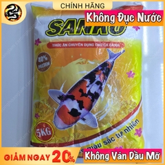 Cám cá cảnh cao cấp Sanko 40% protein 5kg giàu dinh dưỡng giúp tăng trọng cho cá koi