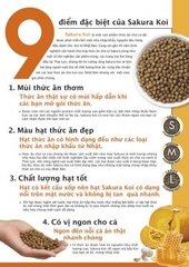 Thức ăn siêu tăng trưởng cho Cá Koi Sakura High Growth 1,25kg (Gói Cam Đen)