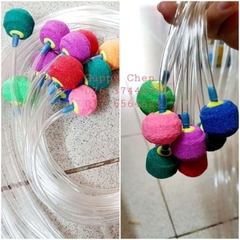 Cục sủi oxy tròn nhiều màu cho hồ cá cảnh