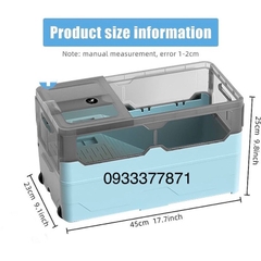 Hồ nuôi rùa Jeneca GH-09 chuyên dụng đẹp chất lượng cao có dàn lọc 45x23x25cm (Hàng Công Ty)