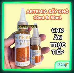 Artemia Sấy Khô Thức Ăn Cho Cá Cảnh - Ăn Trực Tiếp Không Cần Ấp nở - Nắp Nhọn Tiện Lợi (Hàng Cty)