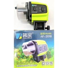Máy cho cá ăn tự động dùng pin Hiệu AquaBlue Model AF-2018 - Hàng Công Ty