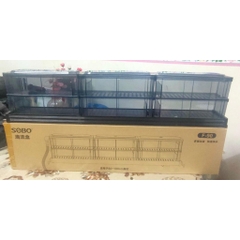 Sobo F-90 Bộ Lọc Dàn Mưa 2 Tầng 6 Khay Lọc Bằng Mica Cho Hồ Cá 80-100cm