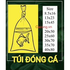 Bịch đóng cá - Túi ni lông chuyên dụng ship cá cảnh nhựa PE nhiều kích thước cho cá cảnh (Hàng loại 1)