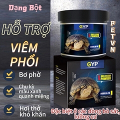 Sản phẩm hỗ trợ tri phổi cho rùa nước GYP G-13 và vấn đề liên quan đến đường hô hấp ở rùa nước (Hàng Cty)